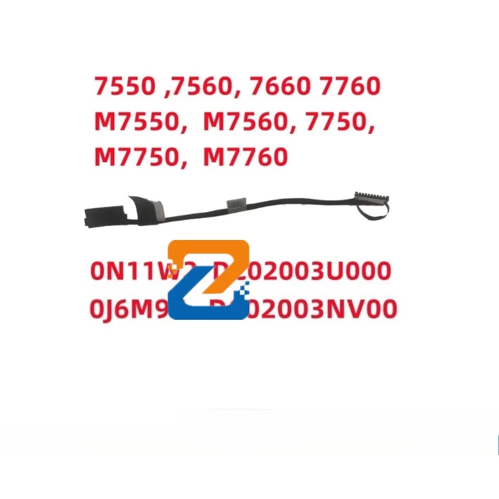 

New for Dell Precision M7750 7750 7760 7550 7560 7660 Battery Cable Connection Cable 0N11W2 0J6M97