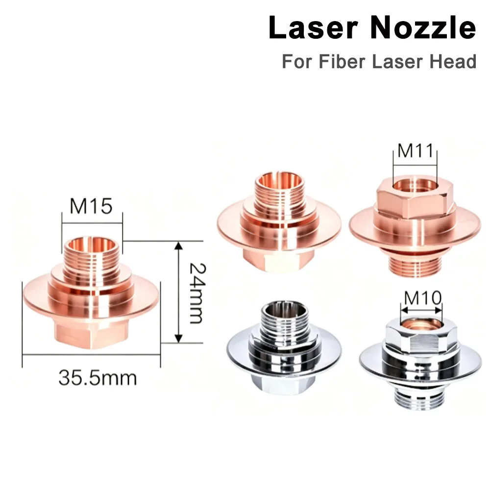 Laser Nozzle HK NK Caliber 1.0-4.0mm Thread M10 Single Double Layer Cutting Nozzles For BT Fiber Laser Head