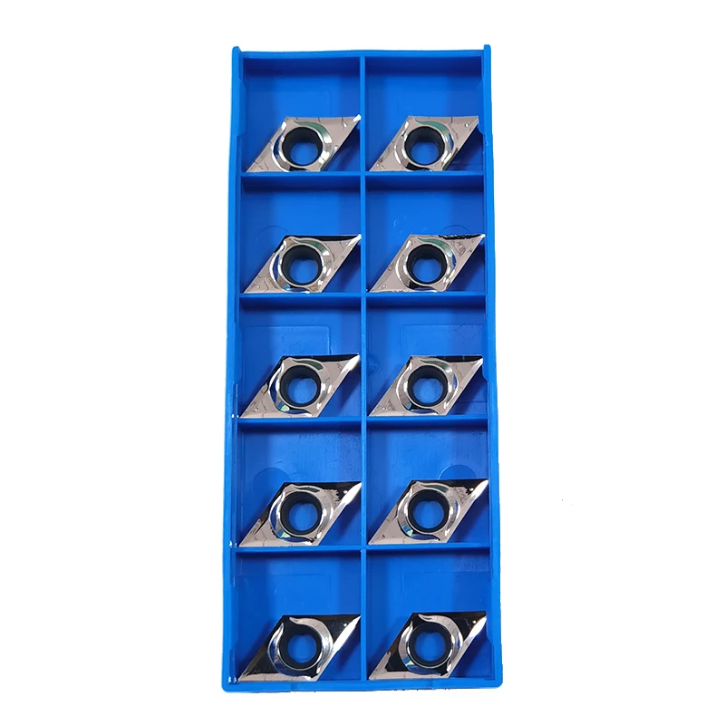 

10 шт./лот, токарные станки с ЧПУ, твердосплавные вставки для металла, алюминия, меди, дерева DCGT11T302-ML DCGT11T304-ML