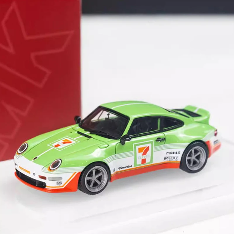 MK Miniatures MKM 1:64 993 7-Eleven/Luminous White Resin Car Model Classics Adult Souvenir Gift Static Display