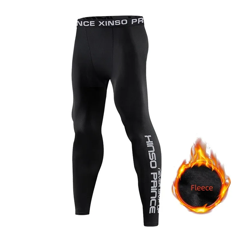 Calças de roupa interior térmica masculina inverno grosso velo forrado longo johns leggings quentes camada base bottoms manter quente calças de compressão