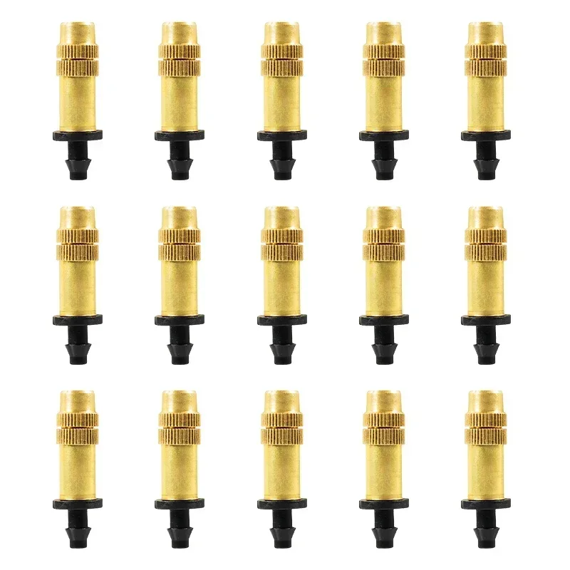 

Набор медных распылительных головок для орошения, 15 шт., легко подключить, 4/7 мм, штуцер для надежного распределения воды в садах