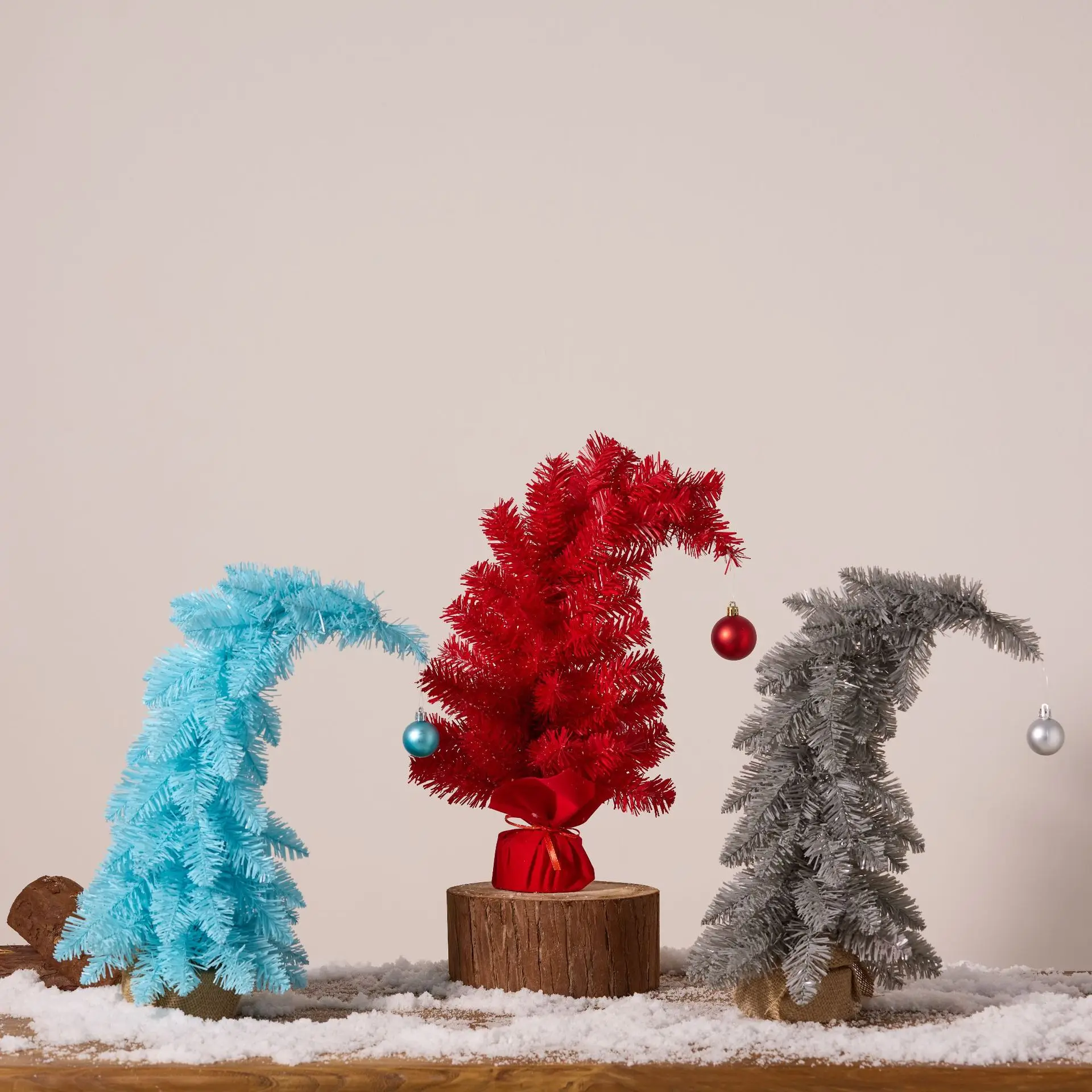 Adorno duradero, Mini accesorio de decoración de árbol de Navidad para fiestas navideñas, reuniones familiares, decoración diaria de escritorio, árbol de Navidad