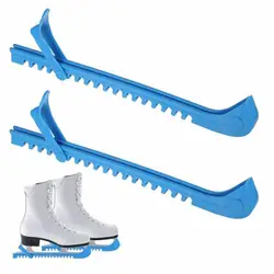 2 stücke Universal Skates Blade Guard Eis figur Schutz Schutz Custom Fit verstellbare Eiskunstlauf Schuhe Klinge Abdeckungen