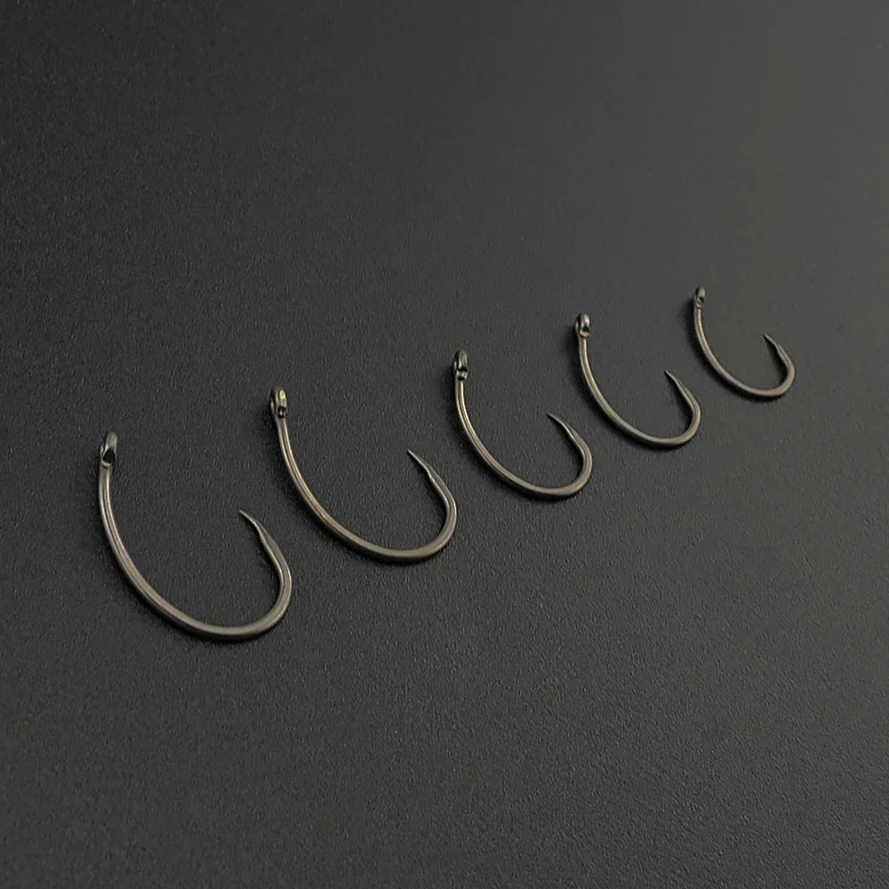 100pcs Coating High Carbon Stainless Steel Barbless Hooks 8012 Fishing Hook Fishing Tool Accessories