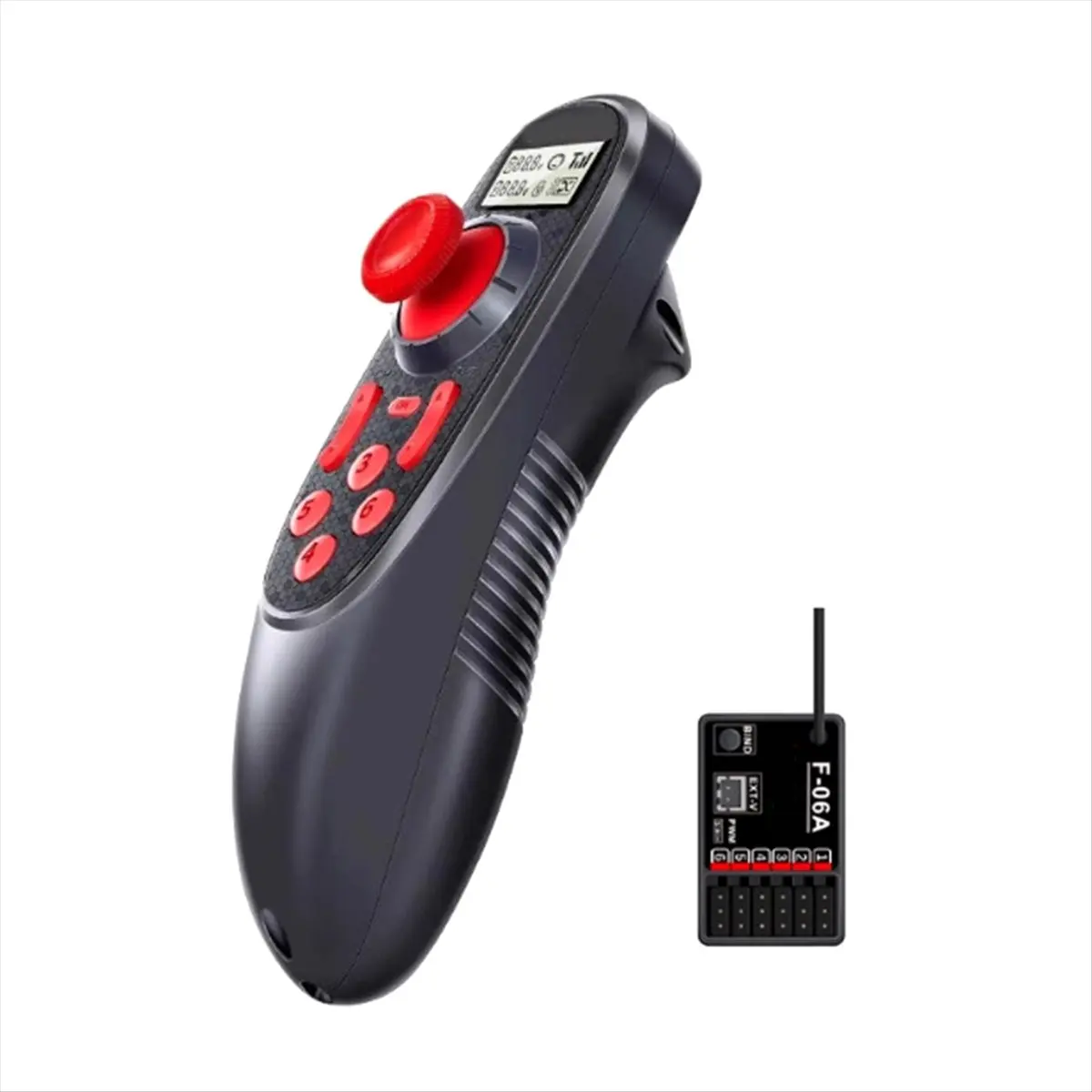 “QUALITY EXCELLE“-650 6CH 2.4G Radio Transmitter with Color Screen F-06A Receiver Perfect for RC Boats Enhanced Control Range
