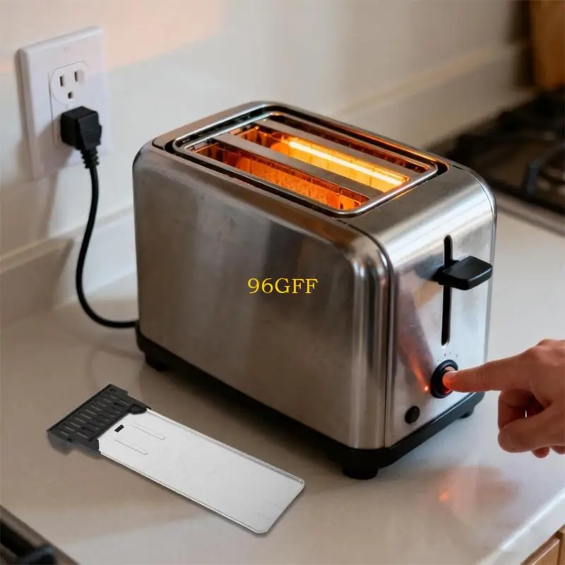 96GF Removable Metal Crumb Catcher for Toaster Oven Replacement Heat Resistant Plastic Handle Easy Slide out Cleaning