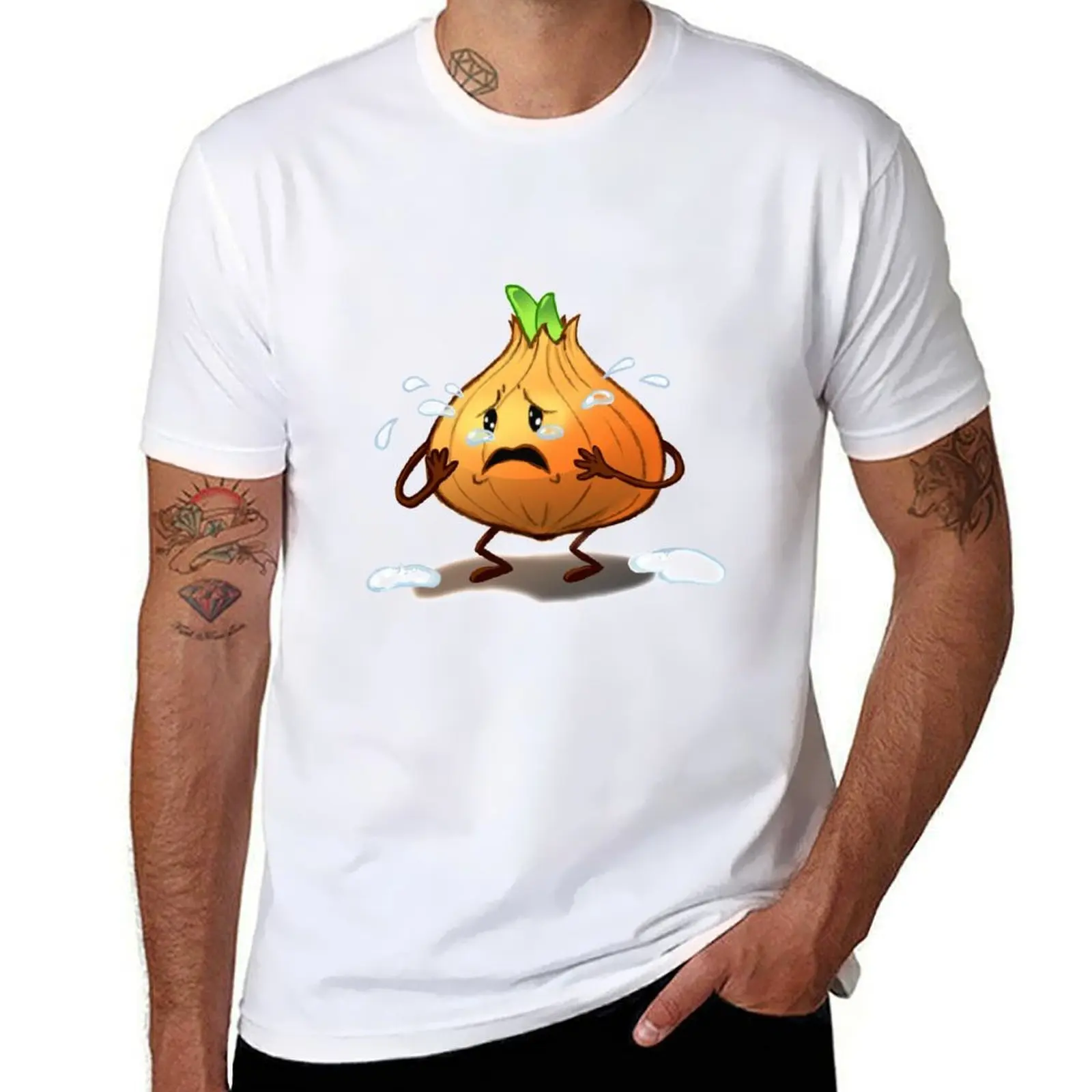 

Crying Onion T-Shirt black cotton t-shirt plain for man package essential t shirt T-Shirt