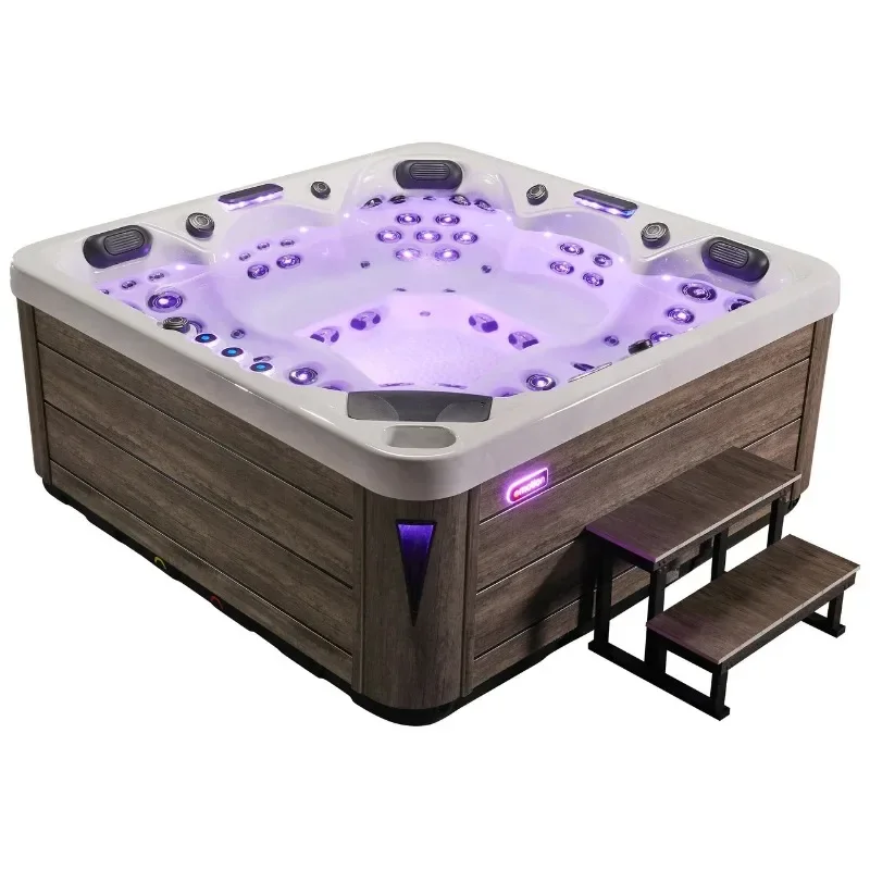 【2026】Wholesale 5-Person Acrylic  Outdoor Spa Massage Jets Professional Manufacturer CE Portable Freestanding