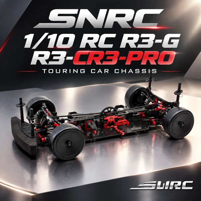 New SNRC 1/10 R3-G R3-CR3-PRO Remote Control Electric Racing Flat Running RV Frame Chassis Mid Motor 4WD RC Professional Modell