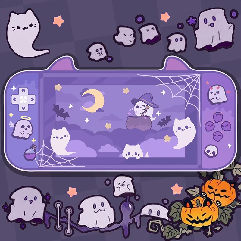 Extra Large Ghost Purple Gaming Mouse Pad XXL Desk Mat Water Proof Nonslip PC Gamer Computer Keyboard Laptop Desk Pad Accessorie