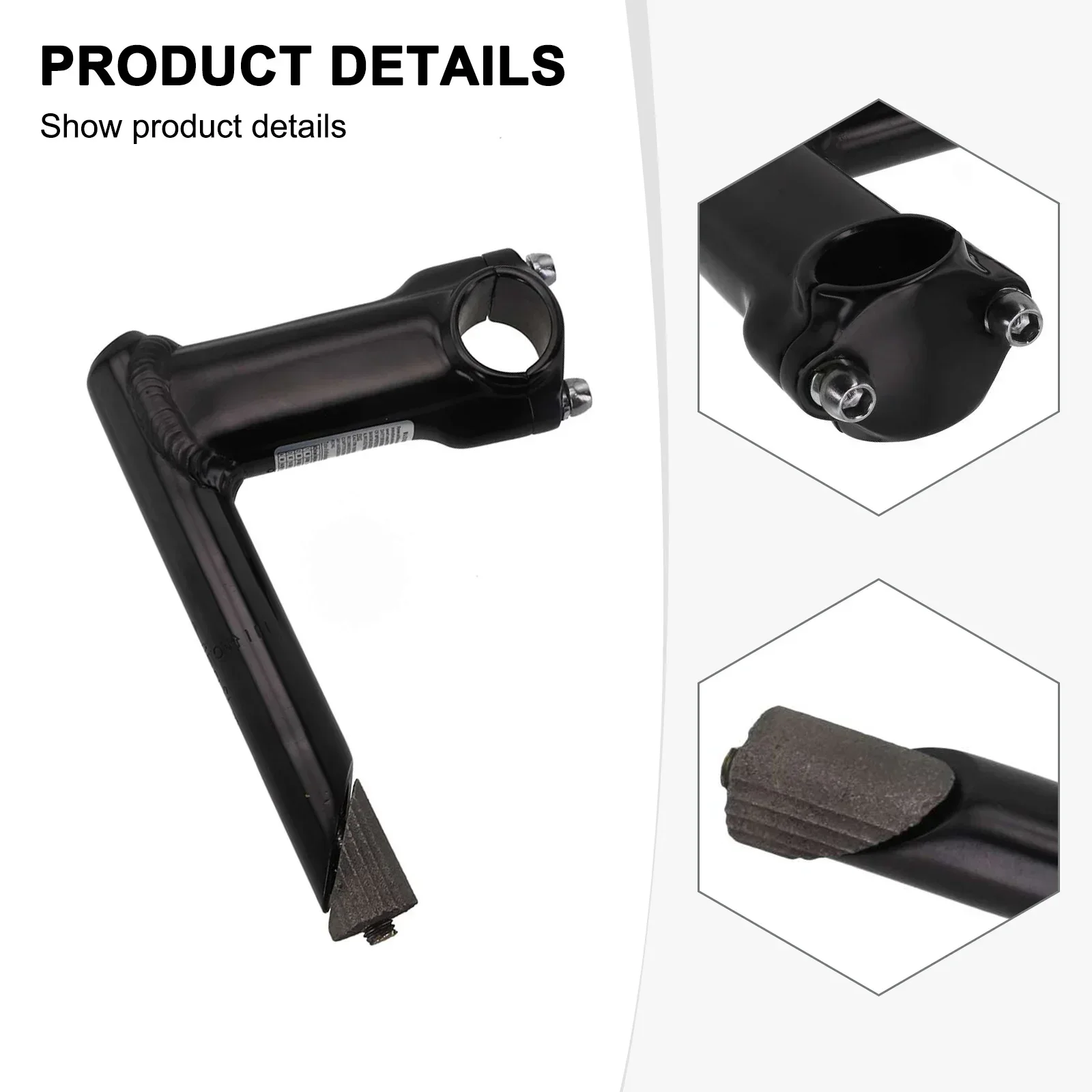 

1Pc Bike Stem Handlebar Road Bike Handlebar Riser Bicycle 25.4mm Stem Riser Front Fork Stem Adapter Practical Cycling Replacemet