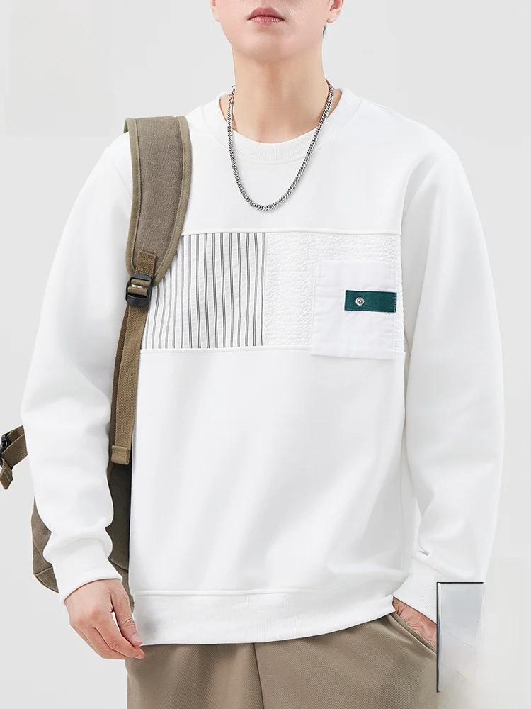 

Мужская толстовка Paul Frank Large-Mouth Monkey с круглым вырезом, свободного кроя, весна-осень, хлопок, с длинным рукавом, повседневная одежда