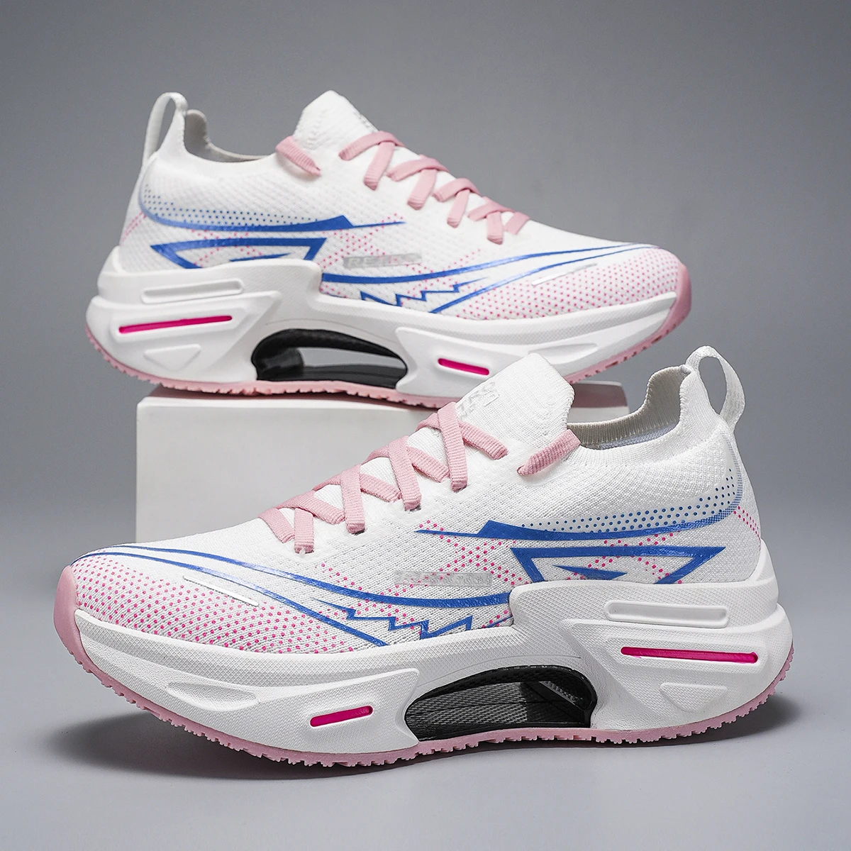 Men Women Teens Students Racing Sneakers Running Shoes Breathable Anti Slip Running Air Cushion Outdoor Casual Sport Shoes 36-48