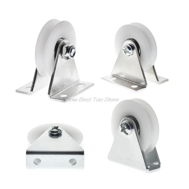 

2pcs With bracket r3 U groove wheel bearing roller 6mm steel wire rope movable pulley guide/hange wheel 6 * 38