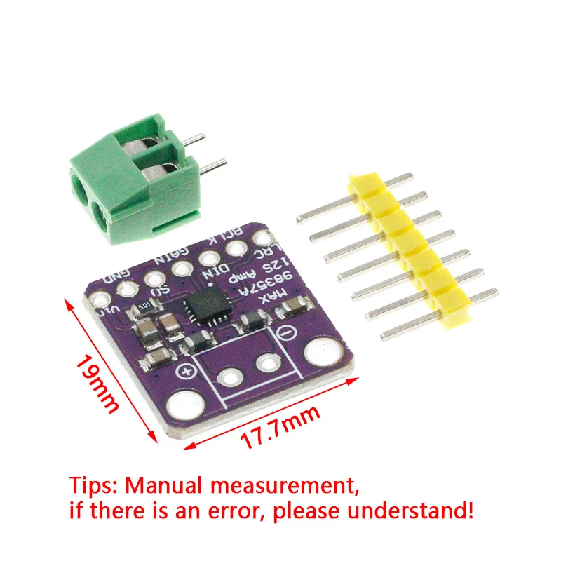 Max98357 I2S 3W Class D Amplifier Breakout Interface Dac Decoder Module Filterless Audio Board For Raspberry Pi Esp32