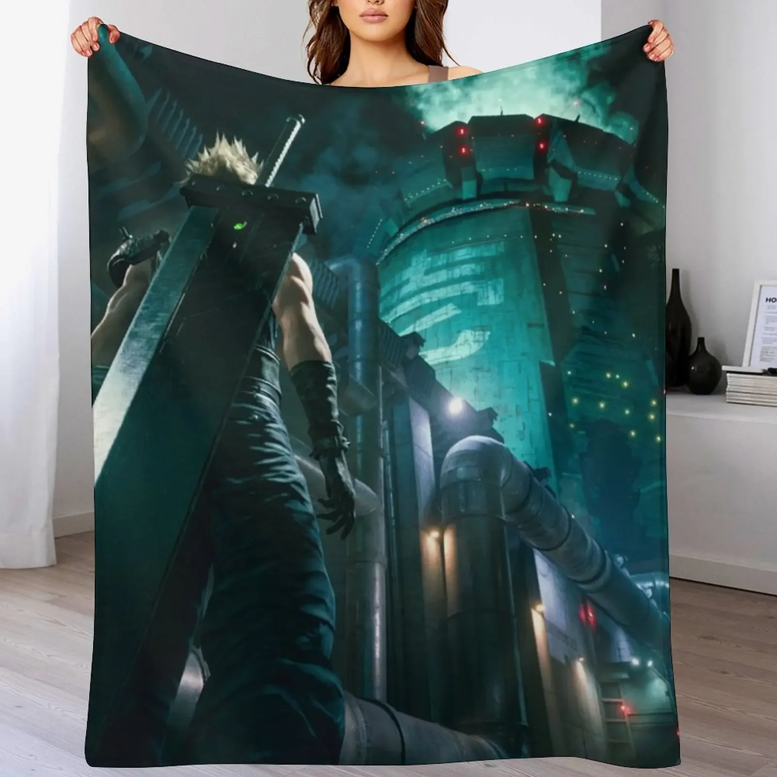 

Cloud Strife - Mako Reactor 1 [Remake] Throw Blanket Personalized Gift Polar Blankets For Sofas warm for winter Blankets