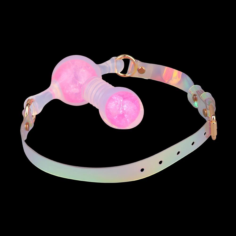 ORALSX سيليكون الفم الكمامة S ، L حجم الكرة الكمامة ضبط النفس مفتوحة عن طريق الفم مع حزام قابل للضبط الجنس لعب للعب الكبار الملحقات المثيرة