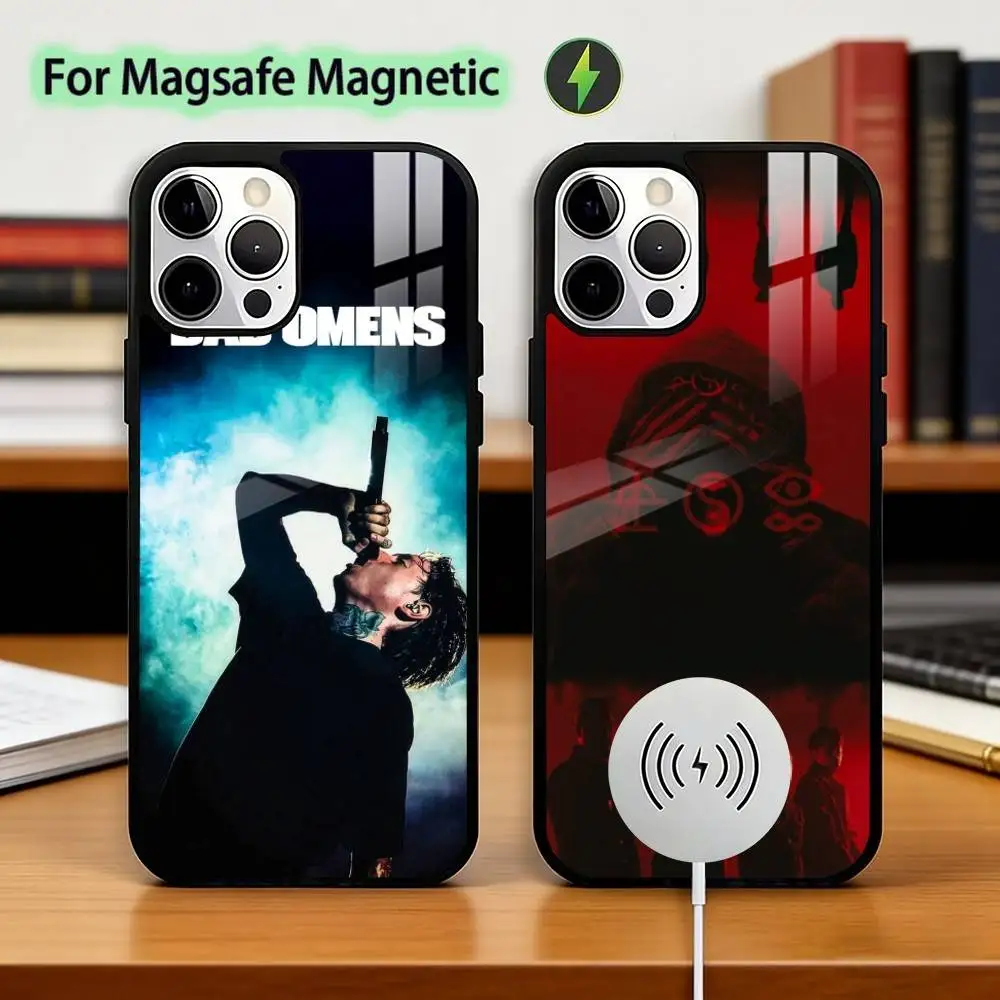 

B-Bad Omens CONCRETE JUNGLE Phone Case For iPhone17,16,15,14,13,12,11 Plus,Pro Magnetic with Magsafe Wireless Charging