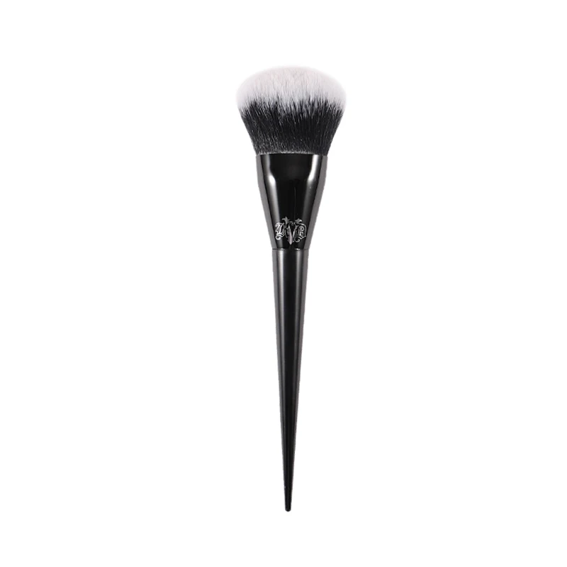 Kat Von D- Makeup Brush 22 Pressed Powder Brush Soft Fiber Hair Elegant Black Handle Brand Makeup Brushes for Woman