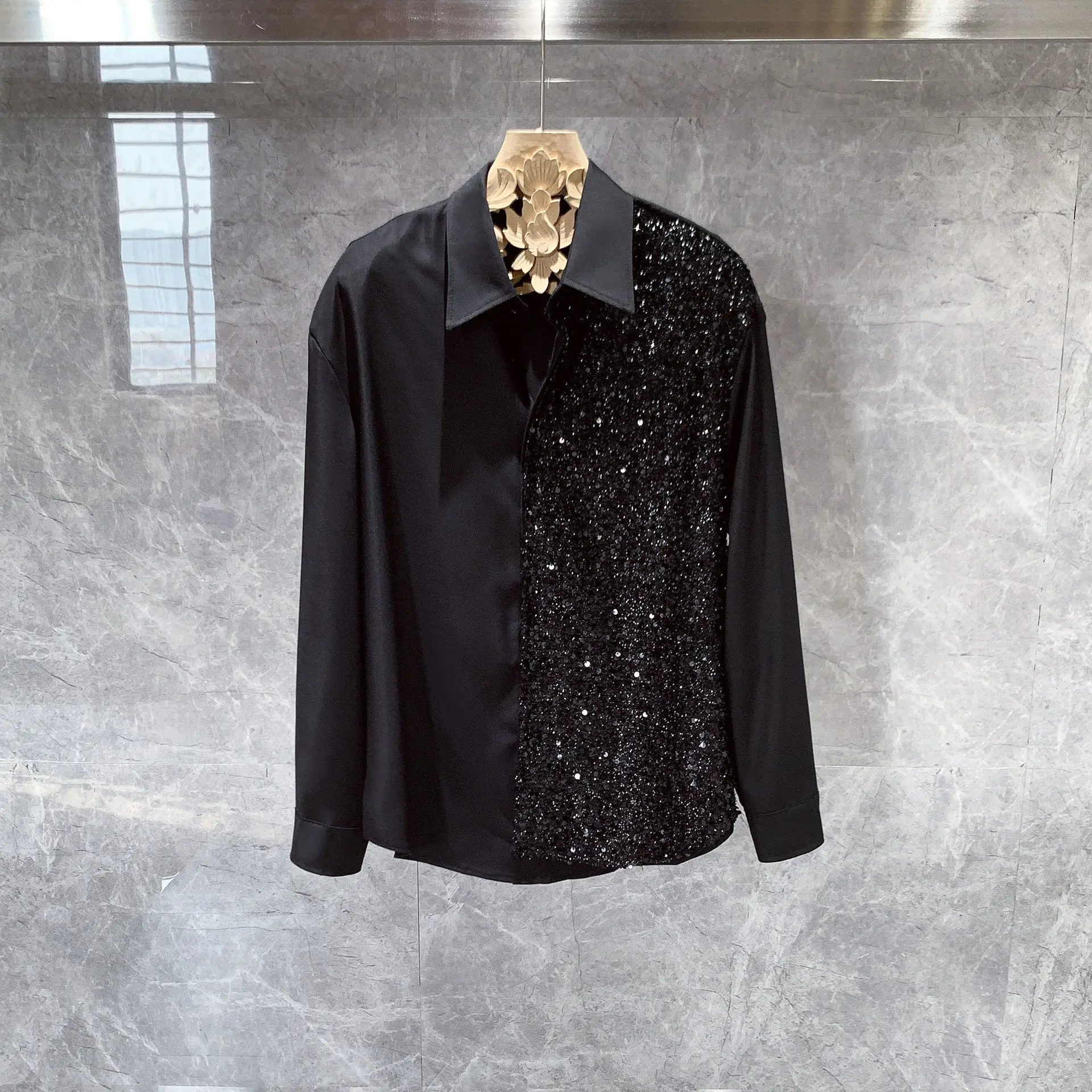 2025 New Premium Design  Long Sleeve Shirt Men's Autumn Versatile Fashion Men's Shirt