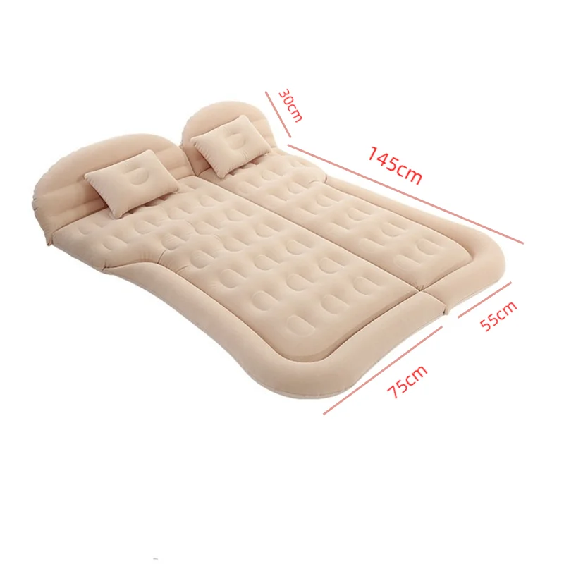 Multi-functional Car Inflatable Bed Car mattress Rear Seat Sleeping Mat SUV Trunk Sleeping Mat Plush Travel Bed