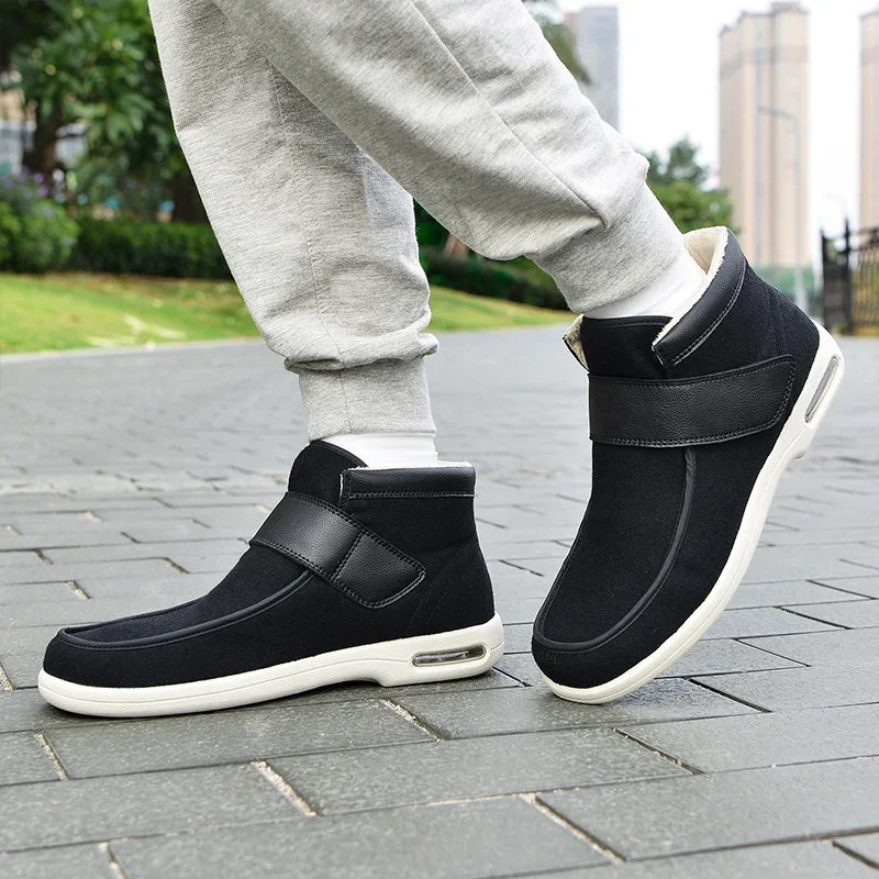 Men Winter boots for Men Snow Boots Waterproof Winter Footwear Slip on Ankle Winter Boots men big size 48 49 50 51 52 53 54