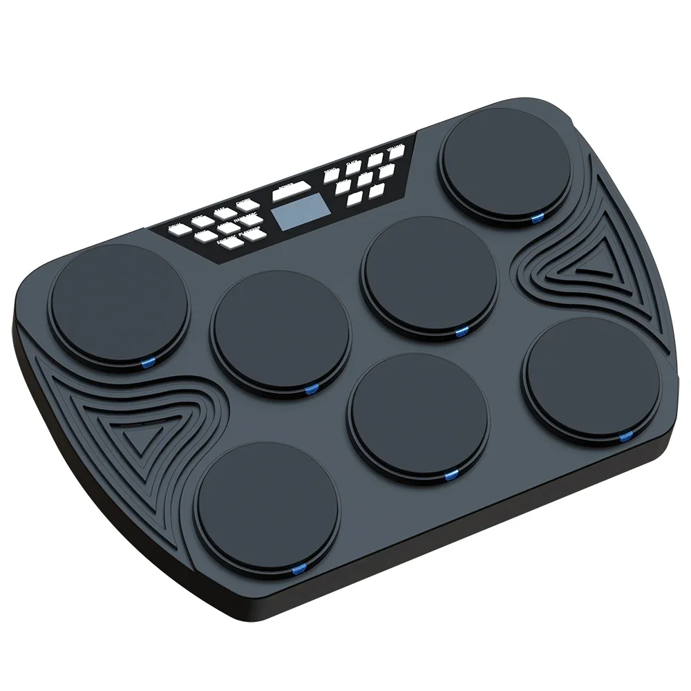 IRIN Electronic Drum Set Portable USB Rechargeable 7 Pad Drumsticks Foot Pedals Mute Beginner Practise Percussion Accessories