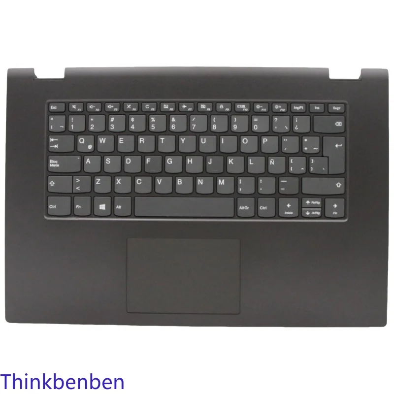 

LAS Latin Spanish Black Keyboard Upper Case Palmrest Shell Cover For Lenovo Ideapad Flex C340 15 15IIL 15IWL 15IML 5CB0S17686