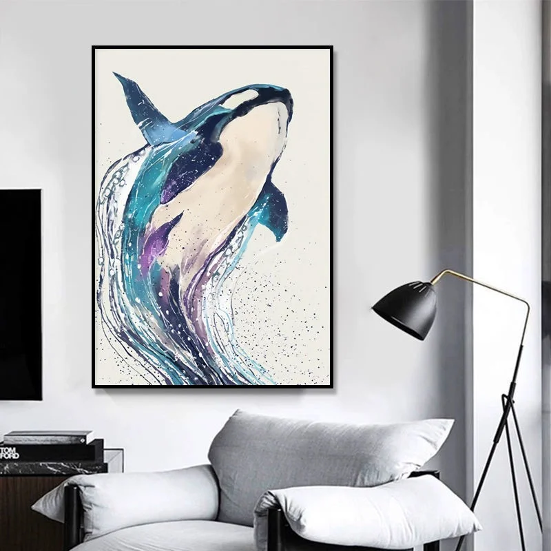 

Nordic Style Living Room Decorative Painting Modern Minimalist Flowers Art Draw Living Room Hallway Wall Hanging Painting Decor