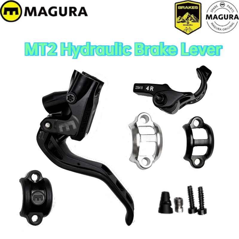 Magura MT2 Hydraulic Brake Lever Set, 2-Finger MTB Disc Brake Lever, Left Right Universal for XC Trail MTB Upgrade Spare Parts