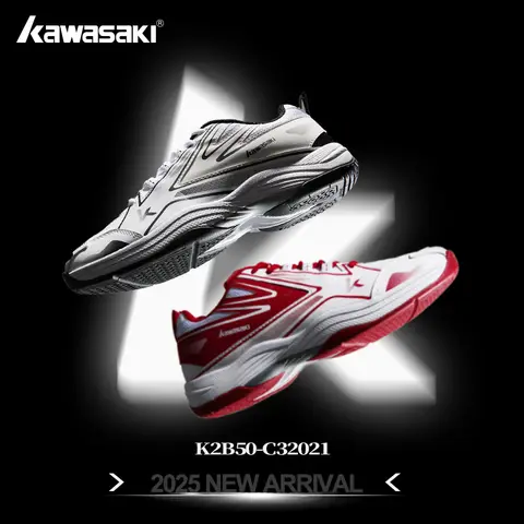Kawasaki 2025 New Arrival Badminton Shoes TPU Reinforced Anti Torsion Upgraded Table Tennis Shoes for Man Woman K2B50-C32021