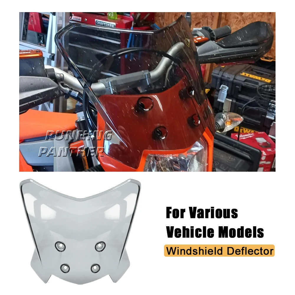 

New Motorcycle Windshield For All 690 SMC R ENDURO / EXC XC XCW 125-500 / Windscreen Wind Deflector For Various Vehicle Models