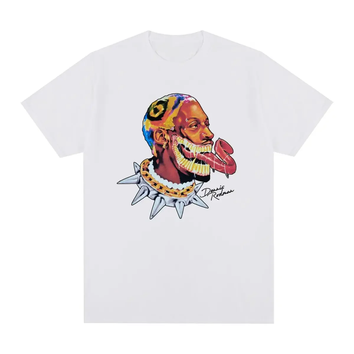 

Denniiss Rodmaann Hip Hop Streetwear Graphic Harajuku Vintage T-shirt Cotton Men T shirt New Tee Tshirt Womens Tops