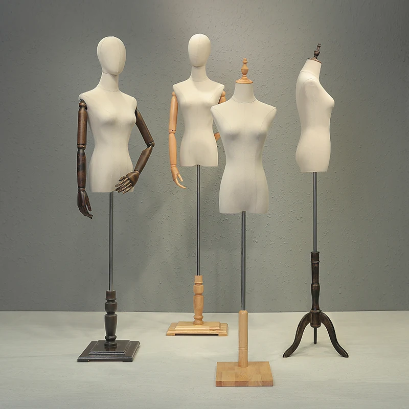 Female Dress Form Mannequin for Window Display Half Body Model for Wedding Dresses Hangers Photography Clothing Display Stand