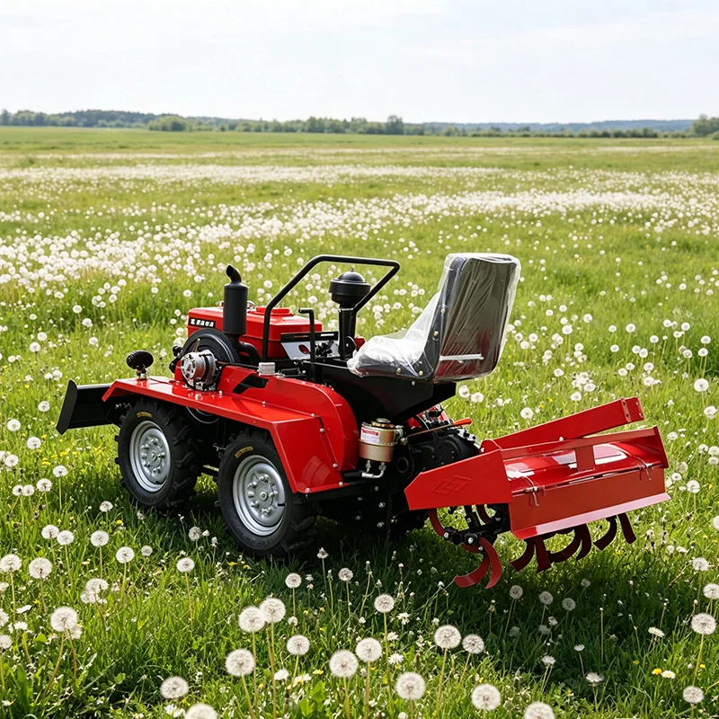 

Индивидуальный Трактор для Фермерских Хозяйств, Четырехколесный Роторный Культиватор, Колесный Микрокультиватор и Малый Культиватор