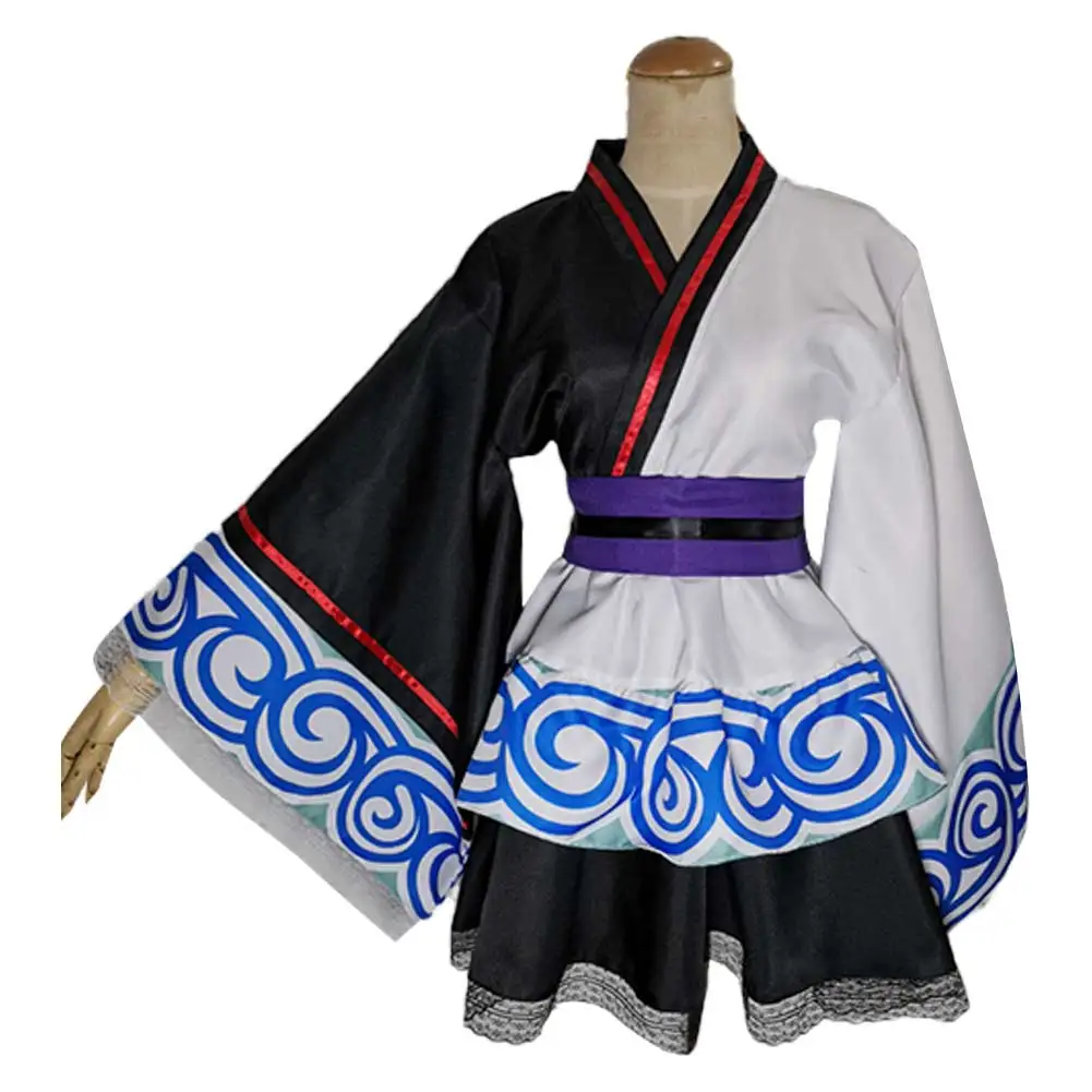 SakMiGintoki Anime Kimono Cosplay Costume pour hommes et femmes, robe Lolita, vêtements fantaisie, tenue d'Halloween, déguisement, pli imbibé