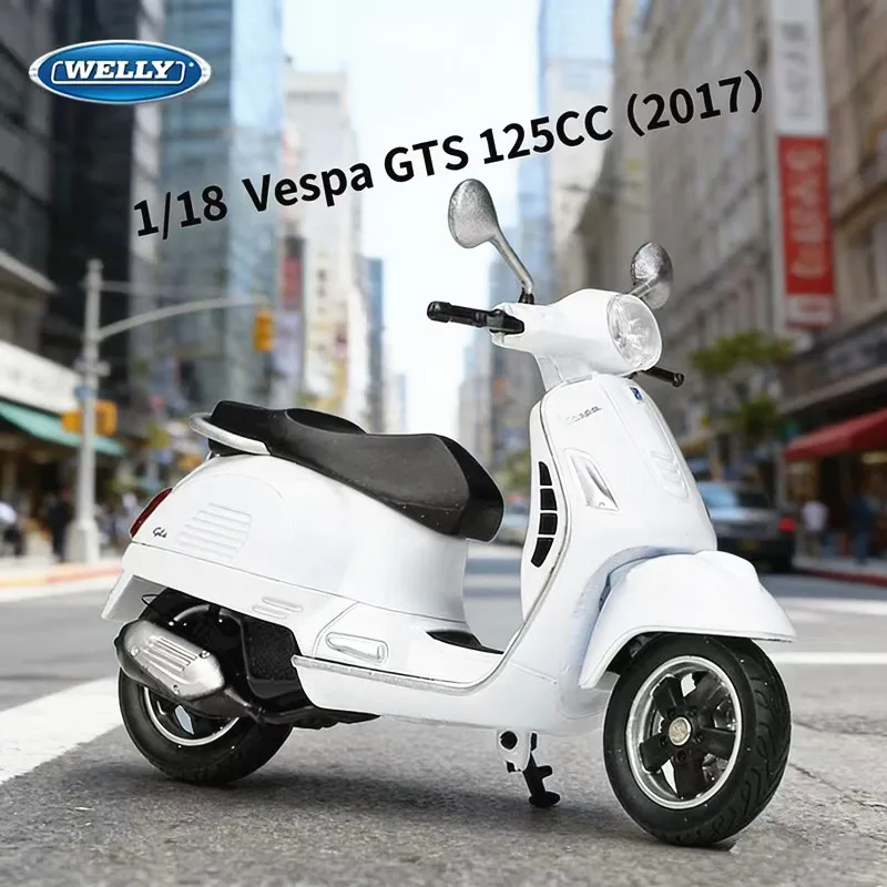 

Модель мотоцикла WELLY 1:18 Vespa 1953 125CC 1970 150CC, классическая, из сплава, имитация, металлическая, уличная модель, подарок для детей