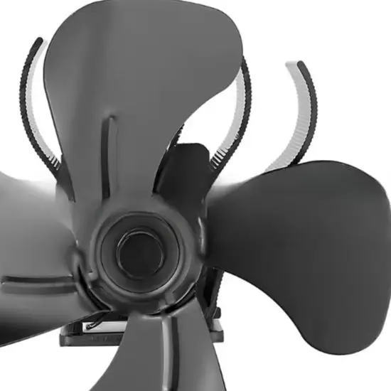 

Вентилятор каминной печи с 4 лопастями, 160-200 куб. футов в минуту, циркуляция воздуха с тепловым питанием для эффективного распределения тепла, домашнего отопления