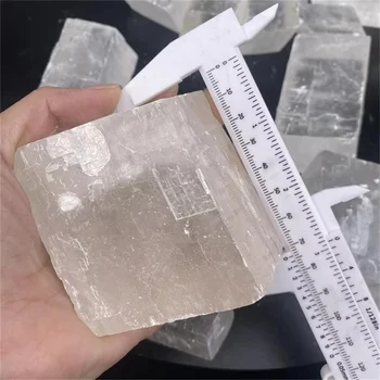 Wholesale Clear Optical Calcite Raw Cube Iceland Spar Slab Natural Stone Energy Rough Crystal Minerals Healing Stones Witchcraft