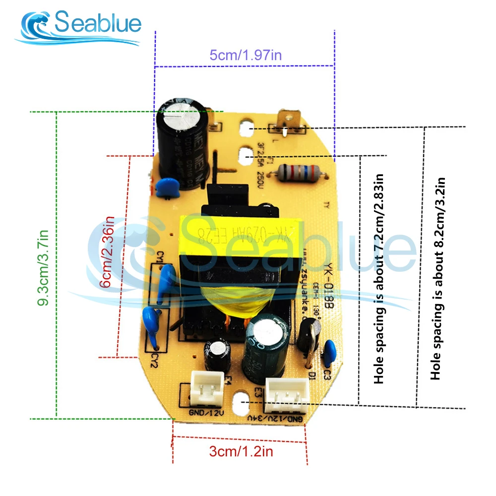 DC12V 34V 35W Atomizing Circuit Board Module Humidifiers Parts Universal Switch Power Board Replacement Humidifiers Accessories