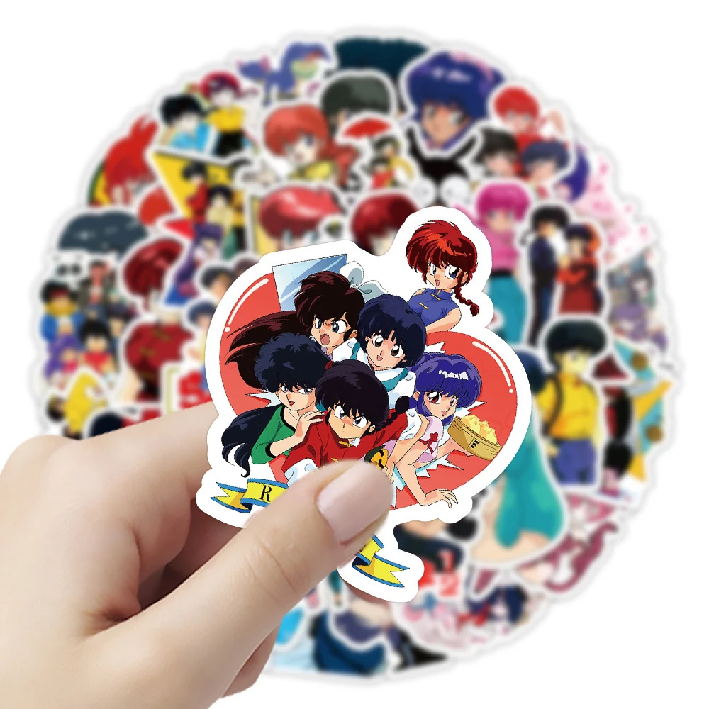 10/30/60 قطعة انمي ياباني Ranma 1/2 ملصقات Tendou Akane الكرتون الشارات DIY بها بنفسك الأمتعة الهاتف سكيت سيارة الكلاسيكية مانغا ملصق