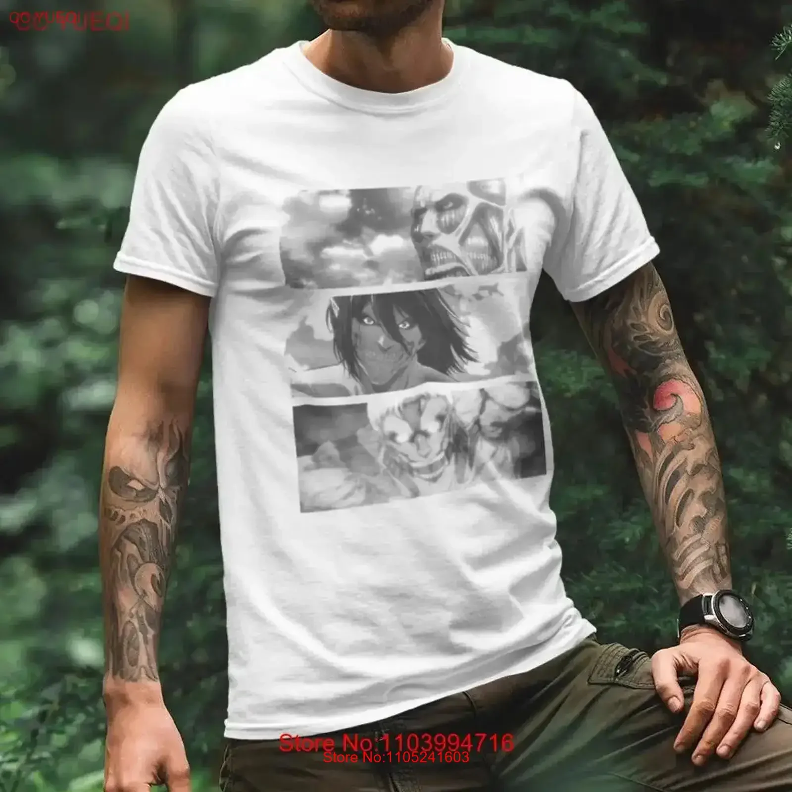 Attack on Titan T Shirt Eren Jager Armored Colossal vintage Washed Stylish homme Comfortable Top For Everyday Wear Unisex