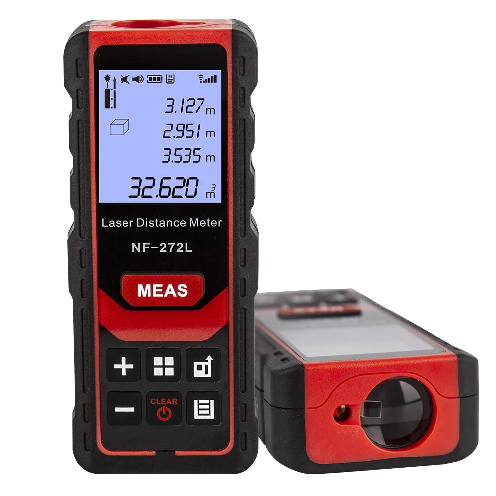Noyafa Nf272l Medidor de Distância a Laser 60m 80m 100m Rangefinder Fita Range Finder Medida Dispositivo Régua Digital Ferramenta Teste