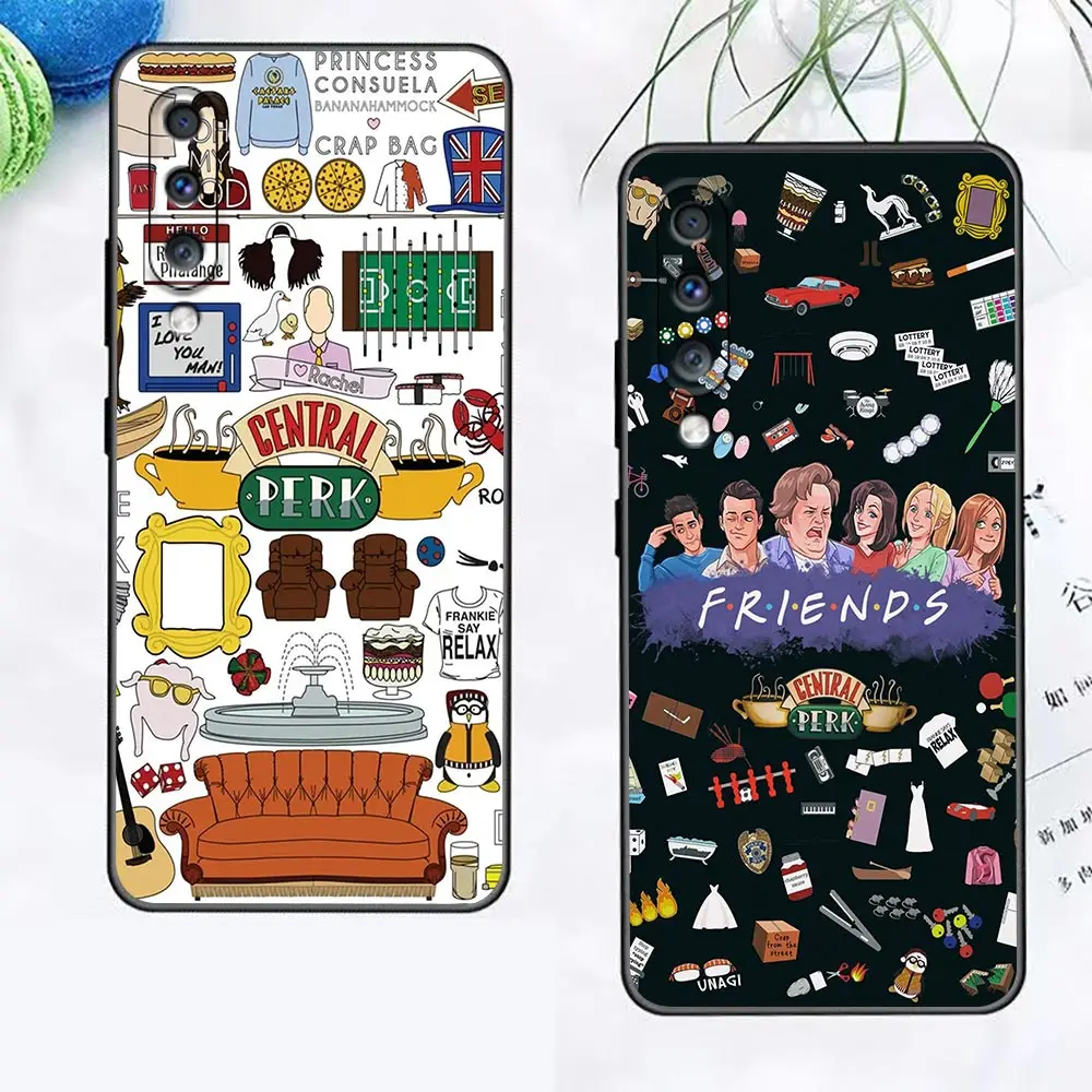 Friends TV Case For Samsung Galaxy Note 20 10 Ultra Plus 9 8 M54 M53 M51 M33 M32 M30 M30S M23 M20 M14 J8 J7 J6 Black Cover Cqoue