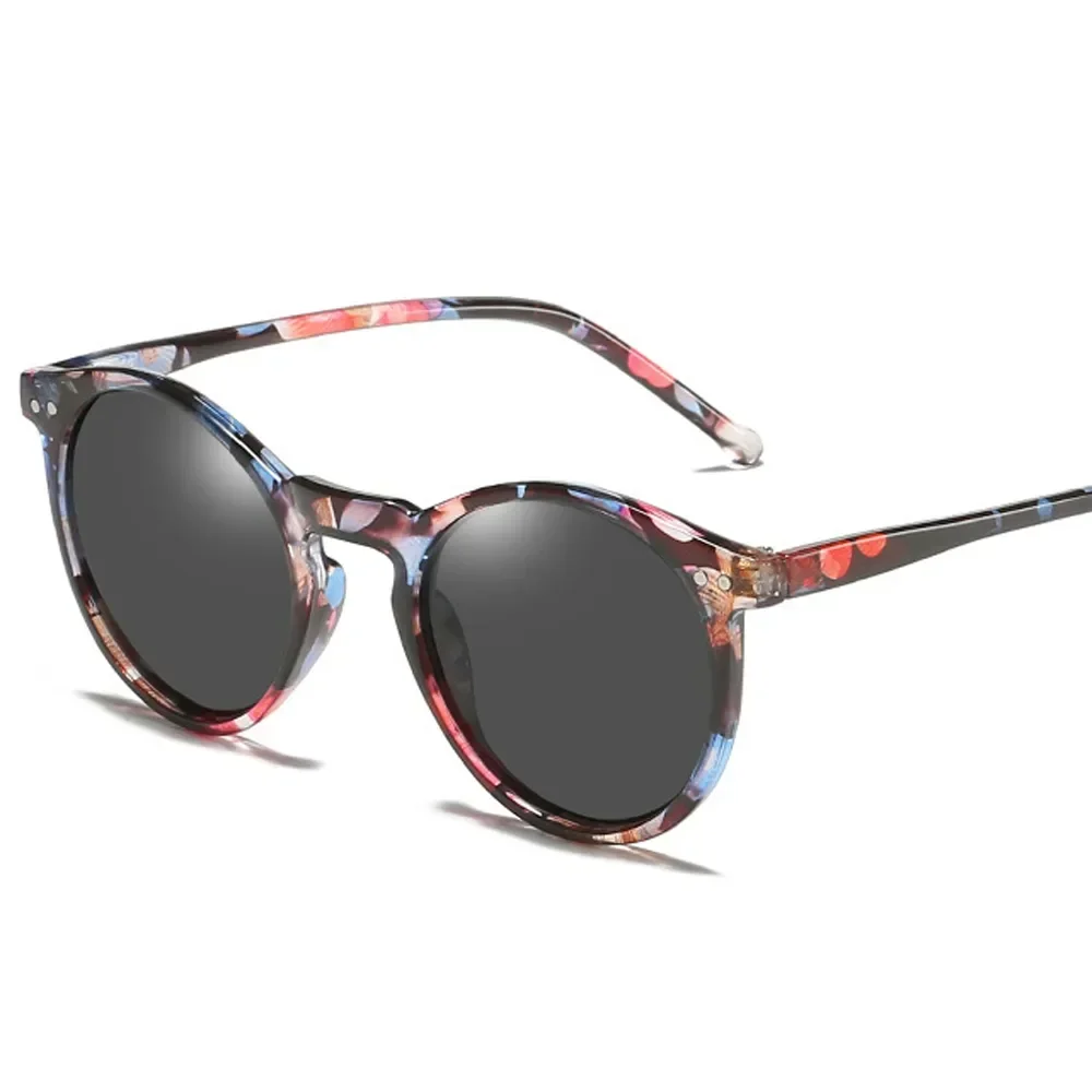 Lunettes de soleil polarisées pour hommes et femmes - Style rétro rond vintage de créateur, protection UV400, lunettes de soleil (Gafas De Sol)