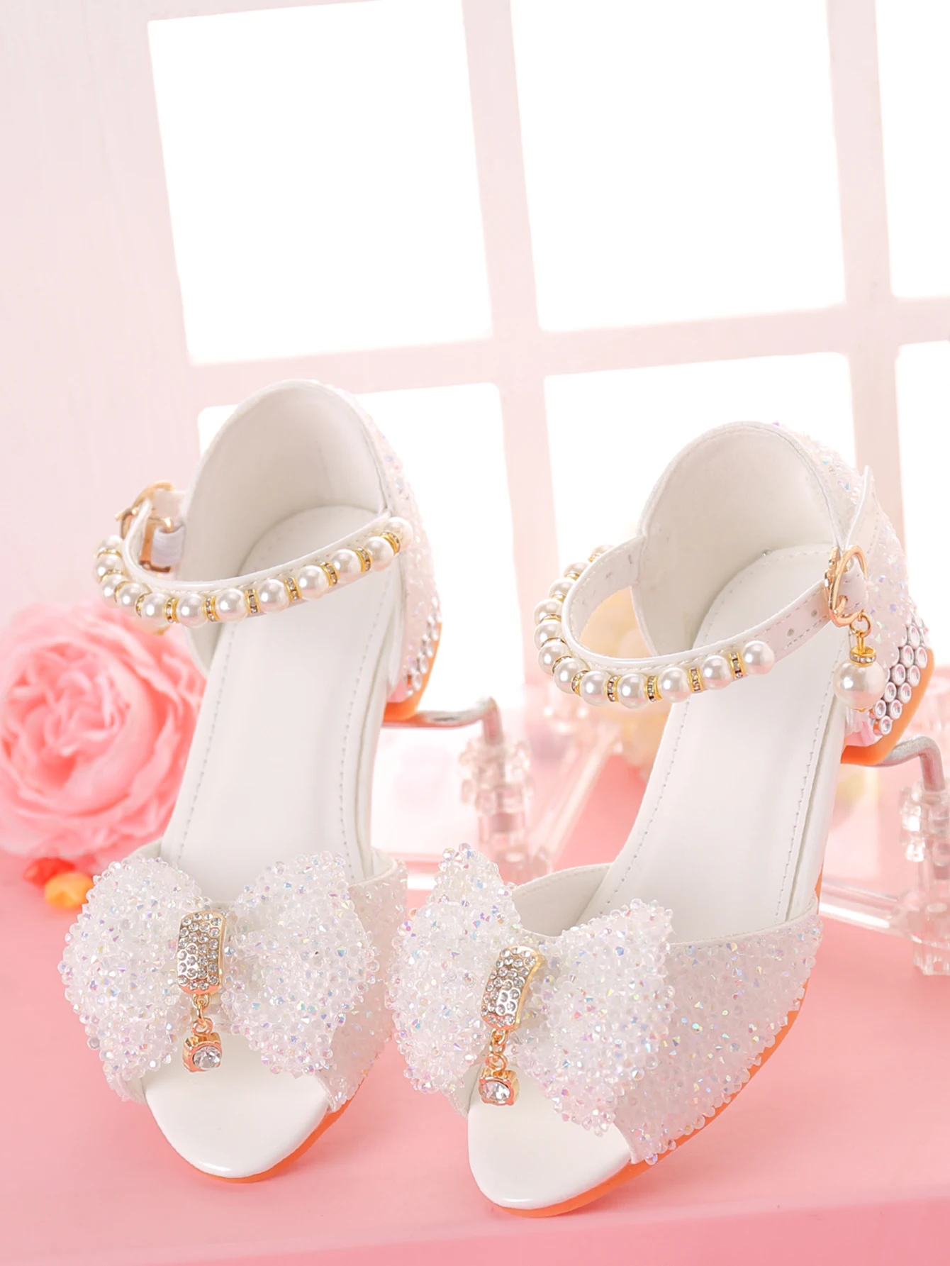 

Girls' Dress Sandals For Formal Occasions, Children High Heels For /Models Performance And Fashion Show