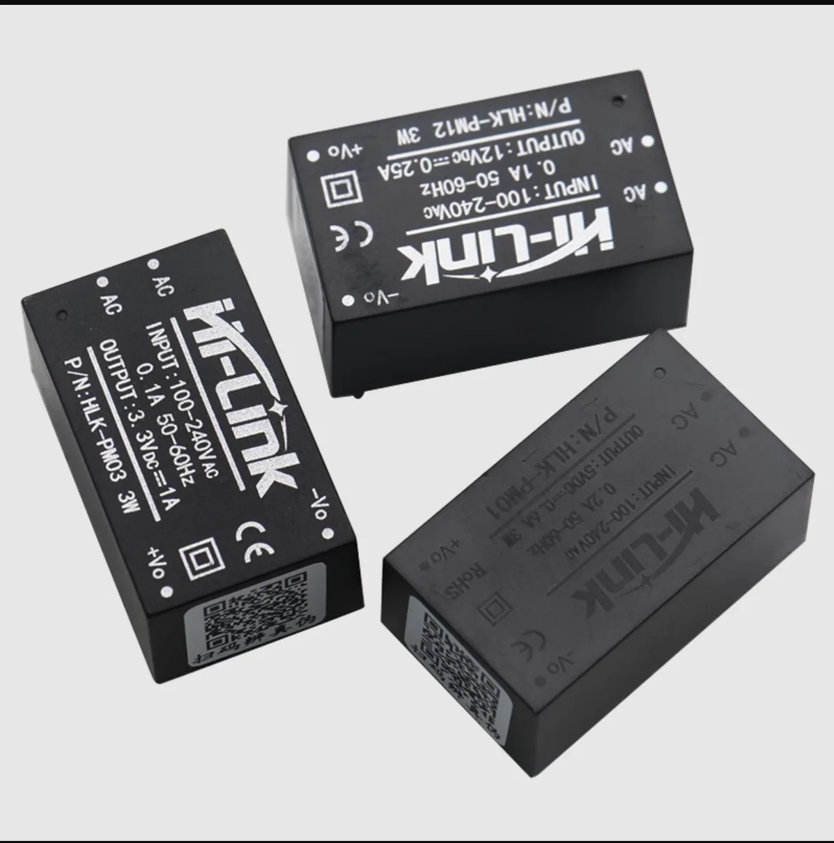 5PCS  HLK-PM01/03/12 subminiature power module 220v to 5v smart home AC-DC isolation switch