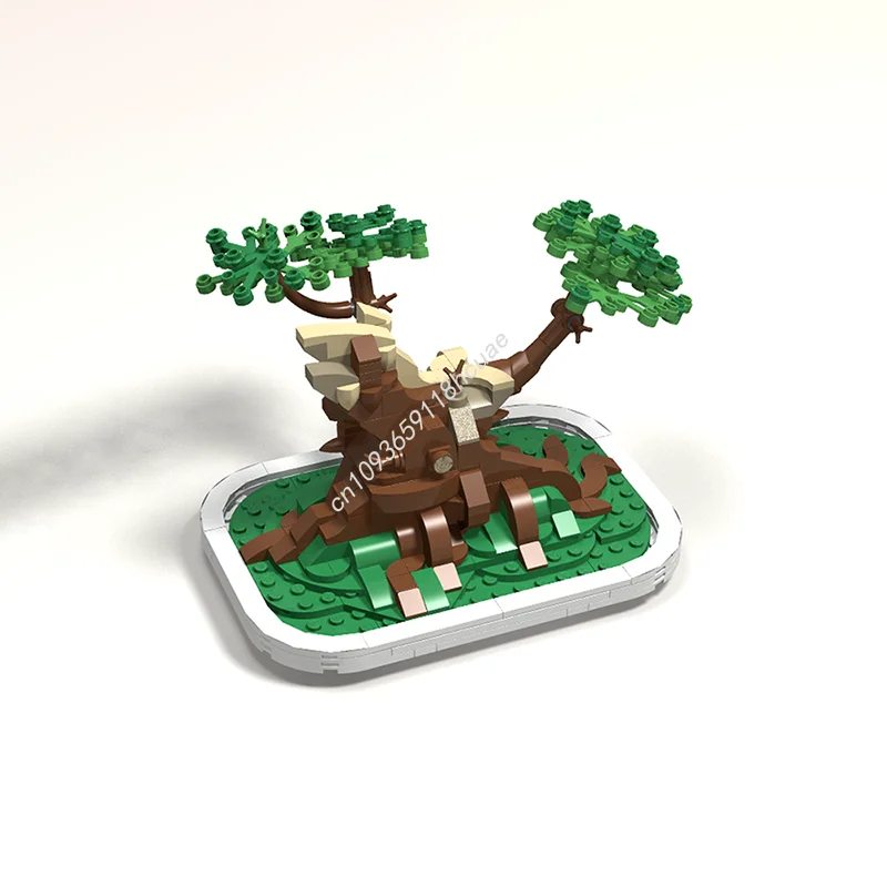 

351 шт. MOC Gnarly бонсай Нань Модель Строительные блоки ремесленные игрушки День рождения Образование Детская архитектура Рождественские подарки