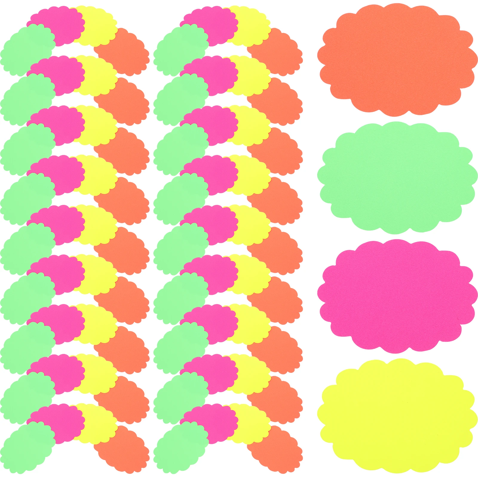 

80pcs Burst Modeling Paper Cutouts Colorful Decorative Wall Art Delicate Craft Diy Scrapbooking Decorations